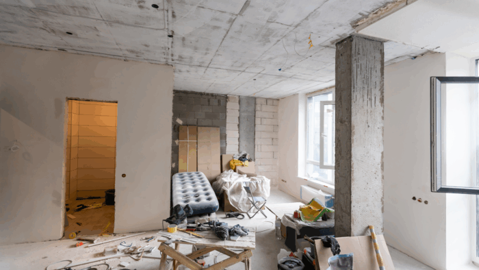 Apartamento antigo sendo reformado em Londrina