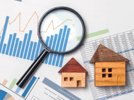 Ilustração figurativa sobre mercado imobiliário