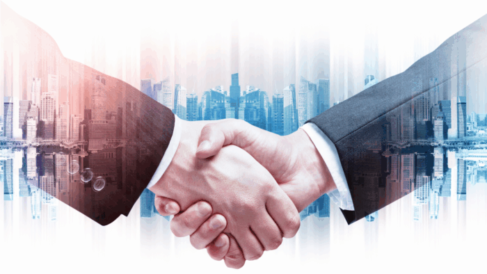 Ilustração de sucesso em negócios imobiliários